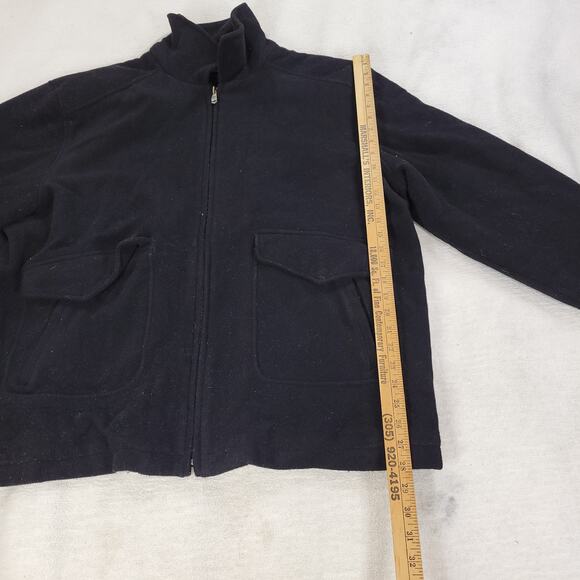 VTG Columbia Jacket Coat Mens Size XXL Black Wool Blend Zip Chore Winter Cold - Picture 7 of 16